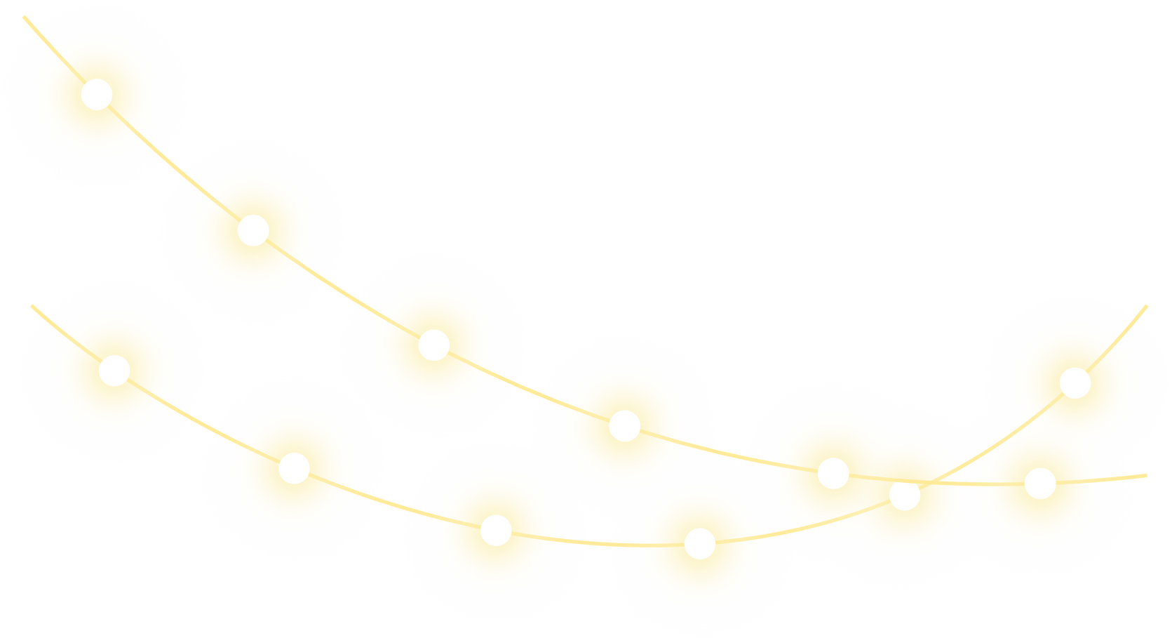 Glowing Christmas Lights Illustration